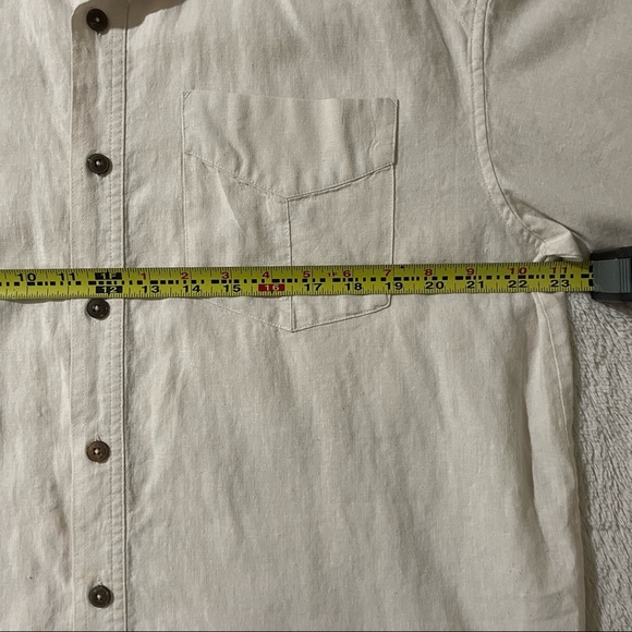 Patagonia Off White Button Down Shirt / Size M - Picture 8 of 9